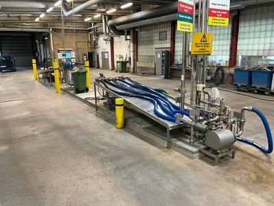 Immagine panoramica di filling station